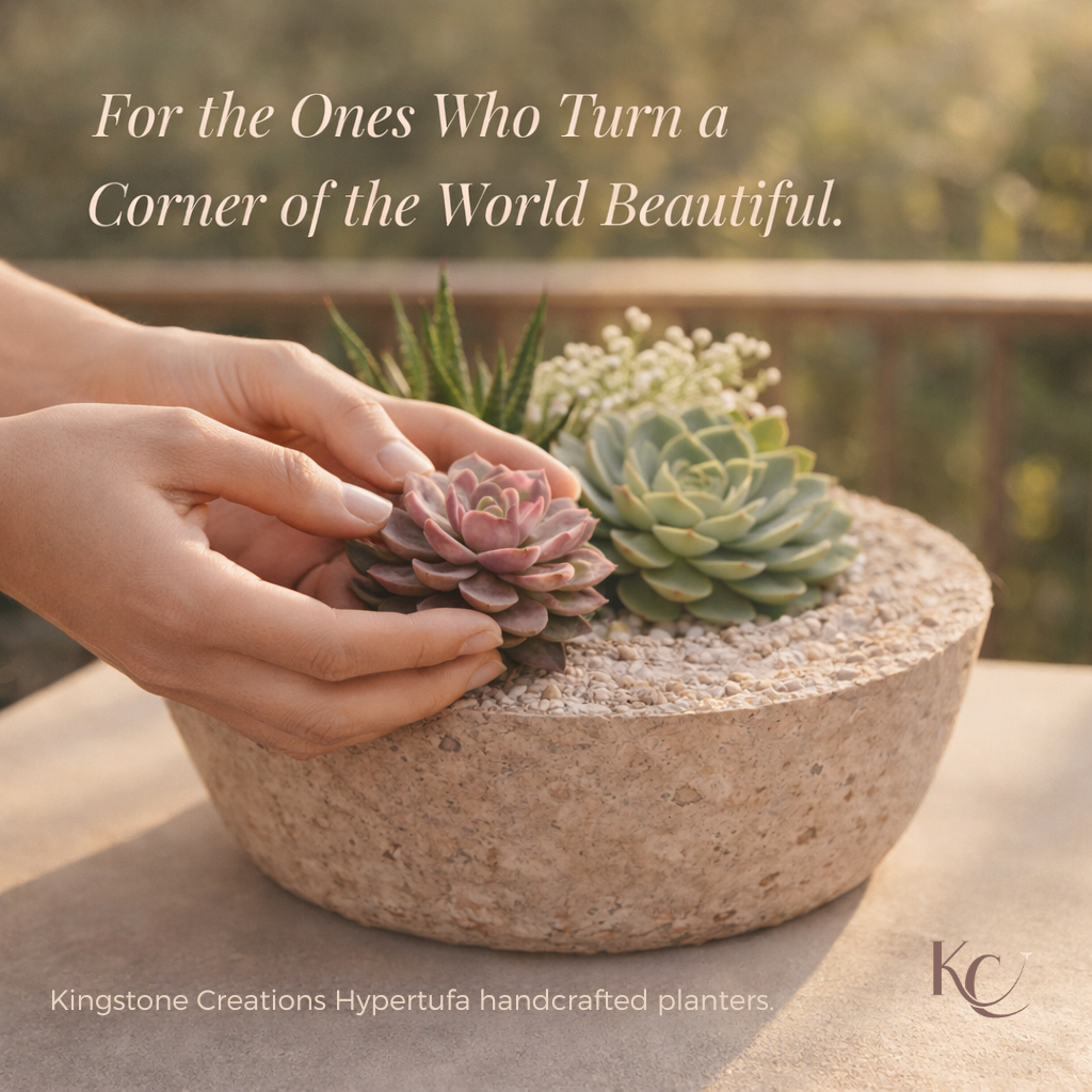 Handcrafted Hypertufa Planter