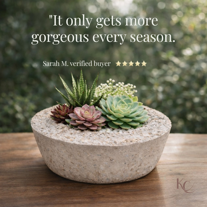 Handcrafted Hypertufa Planter