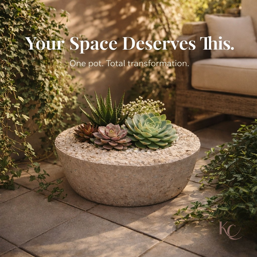 Handcrafted Hypertufa Planter
