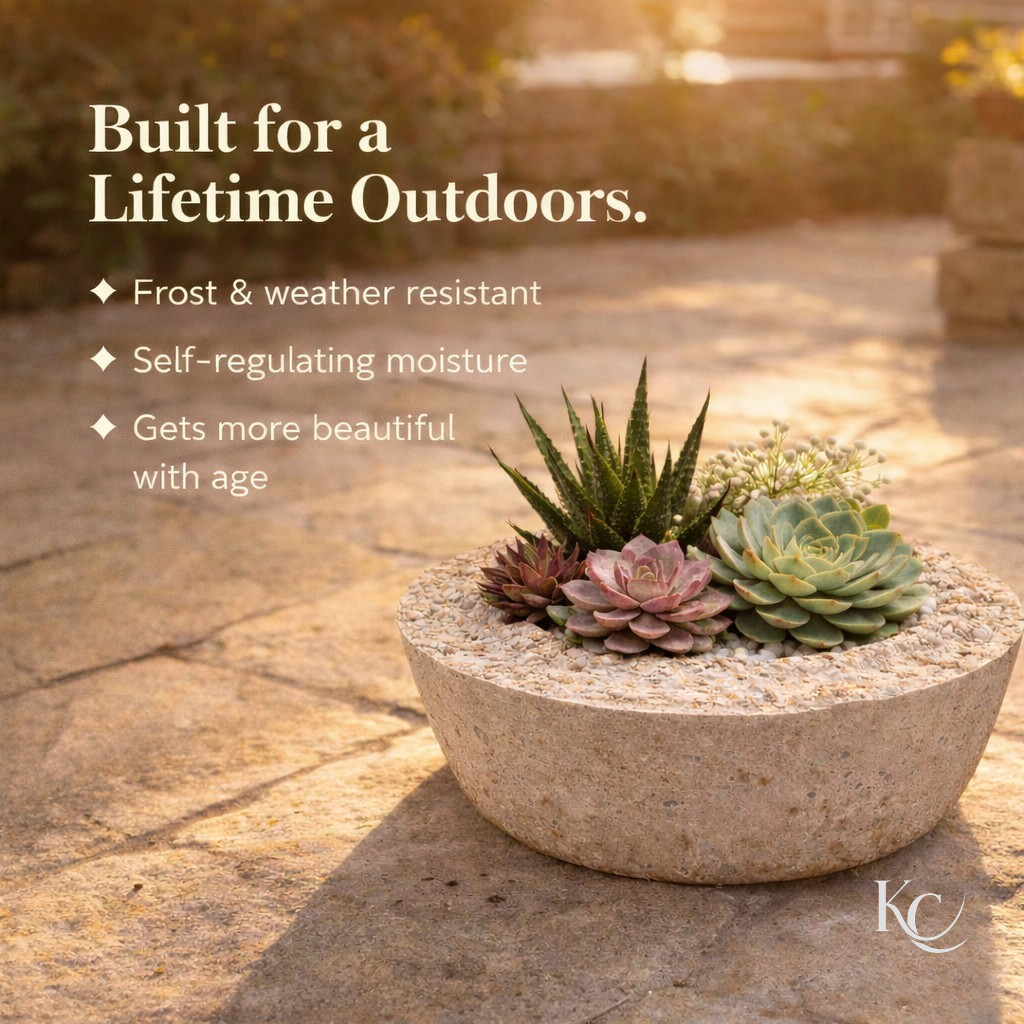 Handcrafted Hypertufa Planter